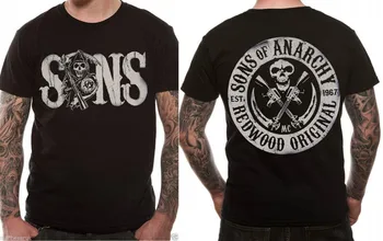 Cercul Logo-ul pentru Sons Of Anarchy, Tipărite pentru Bărbați T-Shirt Reaper Samcro de Vara din Bumbac cu Maneci Scurte O-Gât pentru Bărbați Tricou Nou S-3XL
