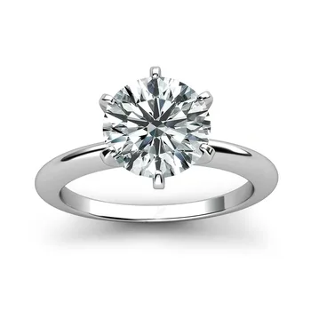 925 inel argint 1ct 2ct 3ct stil Clasic bijuterii cu Diamante Moissanite inel de Nunta, Petrecere de Aniversare Inel Pentru Femei