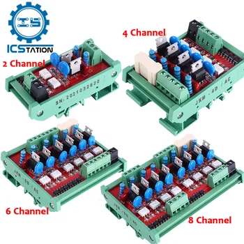 2/4/6/8 Canalului PLC AC Bord Amplificator de Semnal de Intrare 0V/ 24V Non-contact Solid state Relay Module Tiristor Optocuplor Izolare