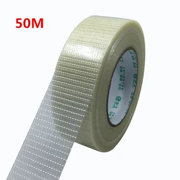 1 buc temperatură înaltă, puternică rețea de fibre de bandă 10-100 mm * 50 M Mucegai Electrocasnice pachet fix