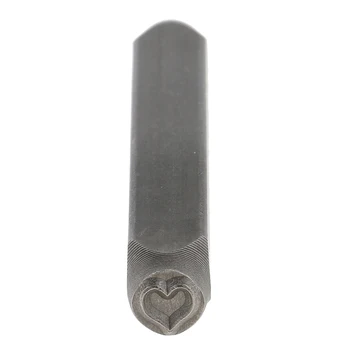 Precizie 6mm Forma de Inima Timbru Pumn de Ștanțare de Metal Spații Leathercraft
