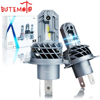BUTEMOTO Auto Bec Far Kit 100W 10000LM Mini Chip de LED-uri CSP HB3 HB4 9005 9006 Ceață de Lumină H1 H4 H7 H11 H13 Auto 12V 6000K