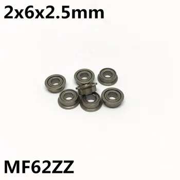 10buc MF62ZZ 2x6x2.5 mm Flanse Rulment Profunde Groove Rulmenți de Înaltă calitate Aeromodelling MF62Z MF62