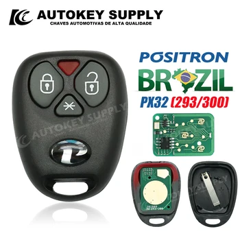 Pentru Brazilia Pozitroni Px32 (293/300) Cheie Auto Shell Aplica 3 Buton de Control Cu Baterie Clip Autokeysupply AKBPS101 / AKBPCP098