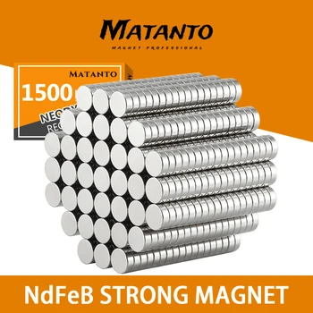 1500PCS 6x1 mm Subțire, Mici, Rotunde Neodim Magneți Puternici N35 6x1mm Puternic Puternic Magnetice Magneți 6*1 mm