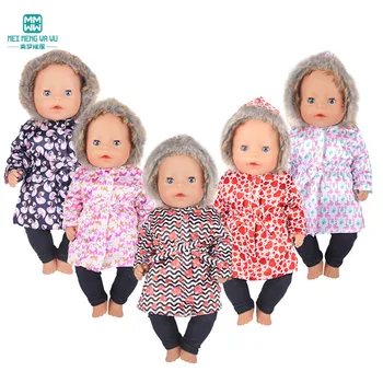 Haine pentru Păpuși se Potrivește 43cm Jucărie Nou-Născut American Doll papusa de Moda sacou din bumbac Jucărie cadouri pentru fata