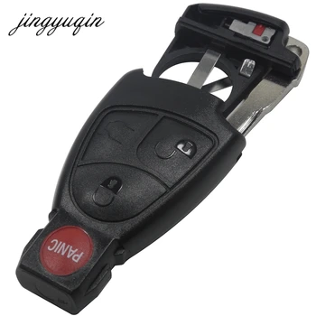 jingyuqin 3+1 butoane de la Telecomanda Smart Key fob Caz Shell Cu Baterie Suport clip pentru Mercedes Benz Pentru