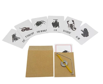 1 Set Animale de Predicție Pericol Trucuri Carte de Magie Selectați Cardul in Plic Sigilat Magica Până Aproape de Strada Popi Jucarii pentru Copii