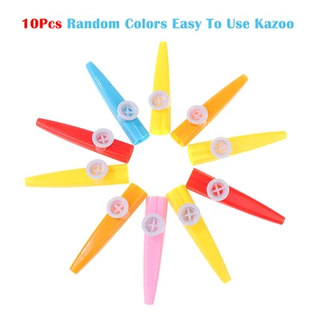 10buc Incepator Instrument Flaut Kazoo Educația Copiilor Cadou de Instrumente Varietate De Culori Aleatorii Ușor De Utilizat Kazoo