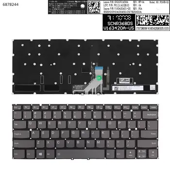 NE QWERTY Nou de Înlocuire Tastatură pentru Lenovo Yoga 920-13IKB Laptop Gri, cu iluminare din spate FARA Rama
