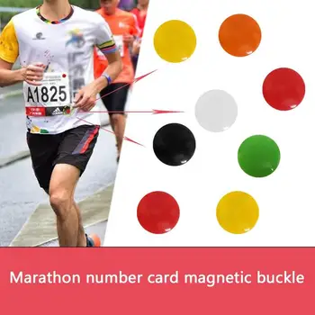 4buc Maraton Numărul Magnetic Cursa Salopete Titularii de Funcționare Fix Clipuri Numărul Curea de Pânză Catarama Triatlon Rula Ciclism Accesorii