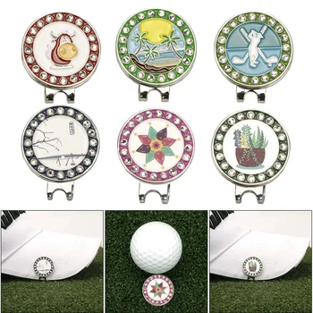 1 buc Aliaj de Zinc 25mm Detașabil Golf Ball Markeri Femei Bărbați Magnetic Cozoroc Pălărie Clip Anti-rugina Pune Cadouri de Golf de Formare Sida