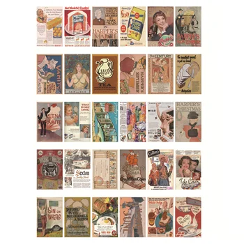 30buc/Set carte Poștală de Epocă Vechi Poster Disign cărți Poștale Retro Felicitare de Desene animate Drăguț Urs Brun Card Cadou Decorativ Card
