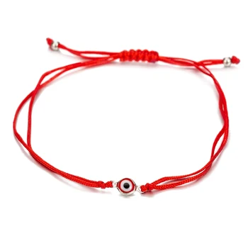 Roșu/Negru String Cabala turc deochi Farmecul Bratari pentru Protecția Noroc Reglabil Mână-țesute Cordon Roșu, Fir Amuleta Copil