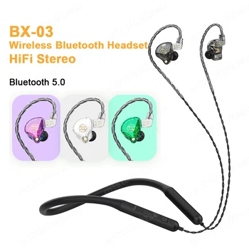 NOU Original BX-03 Guler Bluetooth Căști de Anulare a Zgomotului Căști fără Fir cu Microfon HiFi Sport Funcționare Pavilioane