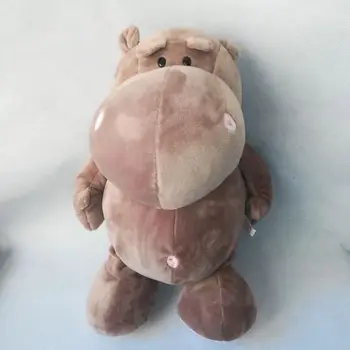 mare 42cm gri hipopotam jucărie de pluș de grăsime hipopotam papusa moale pernă cadou de ziua s2055