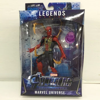 6.5 Inch SpiderMan Iron Man Figura de Acțiune Elementele de Transport Gratuit Thanos Hulk Luminos Figurina de Colectie Model de Jucării pentru Copii Cadouri
