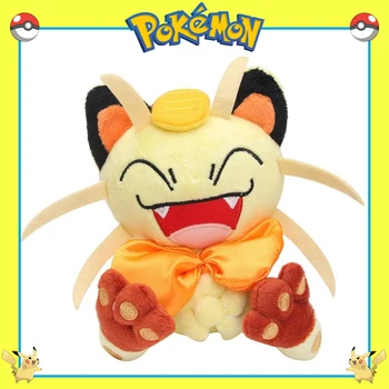 18cm TAKARA TOMY Pokemon Meowth Umplute Jucărie de Pluș Drăguț Papion Meowth Decor de Desene animate Anime Pernă de Pluș Drăguț Papusa Cadou pentru Copii