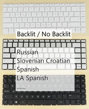 Rusă Slovenă SV CR LA Tastatură spaniolă Pentru HP 14-bf100 14-bp100 Pavilion x360 14-ba000 14-bk000 14-bk100 14m-ba000 cu iluminare din spate