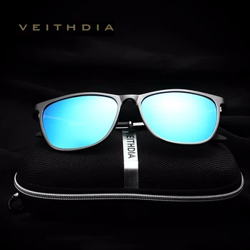 VEITHDIA Original Cutie de Aluminiu Magneziu Designer de Brand pentru Bărbați ochelari de Soare Lentile Polarizate de Epocă Ochelari de Soare Pentru Barbati gafas VT6623