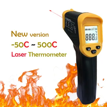 500C Digital Nu-Contact cu Infraroșu Termometru cu Laser Pirometru Pentru Cazan Acasă Cuptor Patiserie Baie de Apă GRĂTAR Temperatura Metru