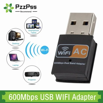 600Mbps 2.4 GHz+5GHz Dual Band Wifi USB Adapter Wireless placa de Retea Wireless USB Wi-Fi Adaptor Wi-Fi Dongle PC-ul placii de Retea
