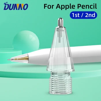 Creion Sfaturi Pentru Apple Pencil 1-a / a 2-a Generație Dublu Strat Transparent Subțire Sfat pentru iPad Stylus Pen Peniță de Schimb