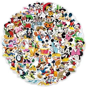 10/30/50pcs Disney Anime Drăguț Desene animate Mickey Mouse Autocolante Laptop Depozitare Album Skateboard Graffiti Decalcomanii Autocolant Copil Jucărie
