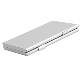 Aluminiu argintiu Card de Memorie de Stocare de Caz Box Suport Pentru 24 TF Carduri Micro SD