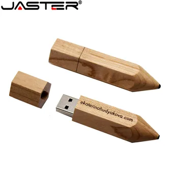 JASTER Lemn Hi-Speed USB Flash Drive 128GB Gratuit logo-ul personalizat Hexagon Memory Stick Pen drive cadou Creativ U disk Pentru Laptop