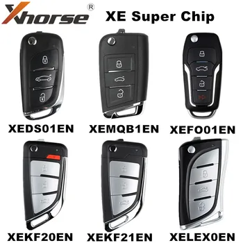 Xhorse XEMQB1EN XEDS01EN XEFO01EN XEKF20EN XEKF21EN XELEX0EN Cheie de la Distanță Cu Super-Chip Pentru VVDI2/VVDI Instrument-Cheie Max