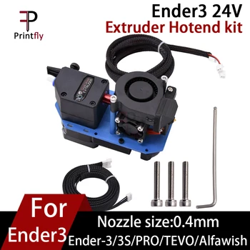 Printfly Imprimantă 3D Piese de Upgrade Bowden Extruder Hotend kit MK8 Duza 12V/24V cu Mașina Direct Extruder kit Ender3/Ender-3V2/CR-10