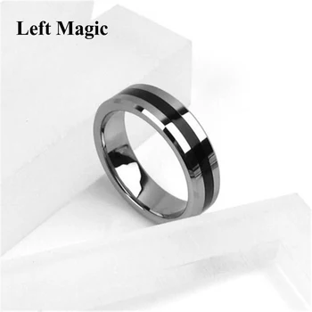 1 Buc Fierbinte Magnetic Puternic Inel Magic De Argint Și Magician Negru Inel De Monedă Magie Trucuri Magice Pentru Spectacol De Magie Close Up Magic B1024