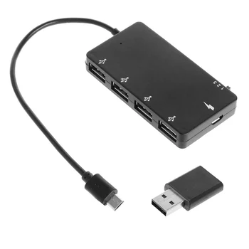 1 Set Micro USB OTG, 4 Porturi Hub Putere de Încărcare Cablu Adaptor Pentru Smartphone Tableta de Mare Viteză
