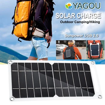 Portabil cu Panou Solar 5V Impermeabil în aer liber Camping USB Baterie Sunpower Încărcător Placa pentru Telefoane Mobile Power Bank 40/20/15W