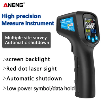 TH01A/TH01B Temperatura Tester Digital Termometru infrarosu IR cu Senzor laser Arma Nici un Contact Thermometre -50~600C Metru Pirometru
