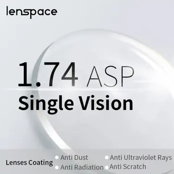 Lenspace 1.74 Singură Viziune baza de Prescriptie medicala CR-39 Rășină Asferice Ochelari de Miopie Hipermetropie, Lentile Optice, Lentile