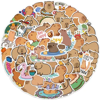 10/30/50PCS de Desene animate Drăguț Capybara Autocolante Graffiti Decalcomanii DIY Laptop Telefon Valiza Notebook Animale Autocolant Jucărie pentru Copii en-Gros
