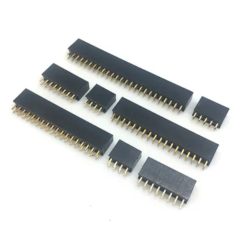 10buc 2.54 mm Pas Rând Dublu Feminin 2~40P Pin Header Soclu Conector 2x2/3/4/6/7/8/9/10/12/14/16/18/20/25/30/35/40Pin