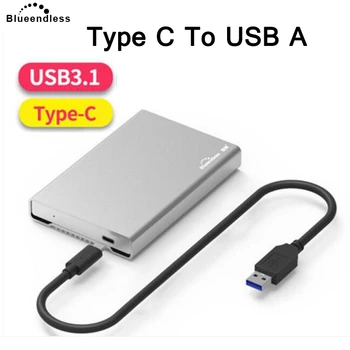Blueendless Hdd Cabina de Caz 2.5' Sata la USB 3.1 Type C la USB Aluminiu HDD Caddy Cutie pentru Hard Disk de Laptop Cabina