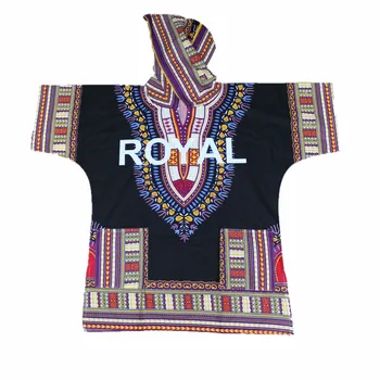 Dashiki cu Gluga 100% Bumbac Unisex Royal Personaliza Moda Dashiki Hanorace Tricouri Africane Haine Unisex