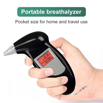 Noul Digital LCD Portabil Cheie Lanț de Alcool din Respiratie TesterAlcohol Respirația Analizor Profesional Breathalyzer pentru Șofer