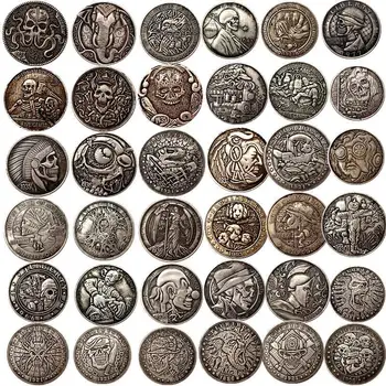 American Rangers Comemorative De Colectie Monede Relief Craniu Moneda Medalie Cadou Moneda 39 Stiluri