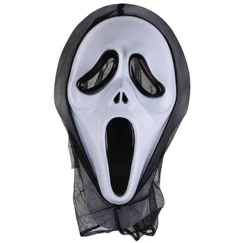 Fantoma de Halloween Masca de Fata Țipând de Groază Grimasă Masca pentru Adult Înfricoșător Cosplay Prop Mască de Carnaval Petrecere de Lux Decor
