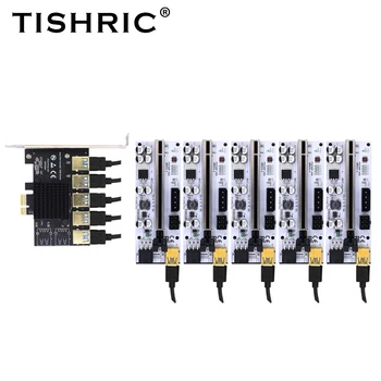 TSIHRIC PCIE 1 la 4/5/6 Pci Express Multiplicator USB3.0 Extender Pci Express 1x 16x Slot pentru Card de Coloană 009s 010 Pentru Bitcoin Mining