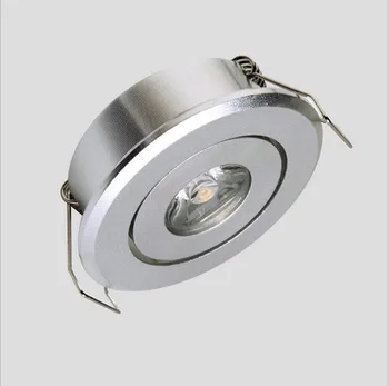 20buc/Lot 1W 3W Mini LED downlight alb rotund de tavan lumini la fața locului 85-265V led panou lumina Încastrat Aluminiu lampa Alb Cald