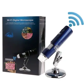 Mai nou WIFI Digital 1000x Microscop USB Magnifier Camera 3 culori 8 led-uri 1080P pentru Android ios iPhone iPad