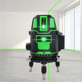 2 3 5 Linii Încrucișate Nivel Cu Laser Auto-Nivelare 360 Rotativ Interior Exterior Verde Raza Alternativ Direct Pe Orizontală Pe Verticală