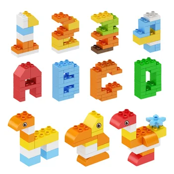 60~240Pcs color de Dimensiuni Mari Blocuri de jucării pentru Copii creative brick Accesorii Compatibile cu educația Copiilor Jucării