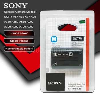 Original Sony NP-FM500H NP FM500H FM50 aparat de Fotografiat Baterie A57 A77 A65 A450 A560 A580 A900 A58 A99 A550 A300 A200 A350, A700 F717